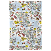 Maryland Map Repeat Kitchen Towel