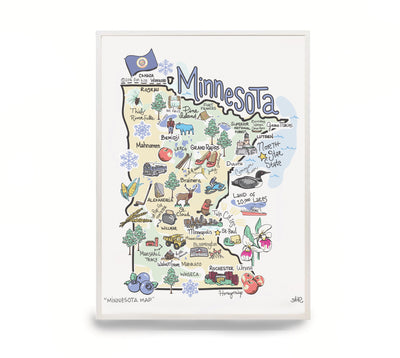 Minnesota Map Print