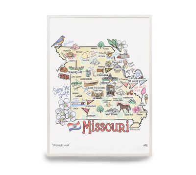 Missouri Map Print