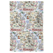 Missouri Map Repeat Kitchen Towel