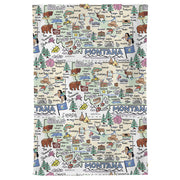 Montana Map Repeat Kitchen Towel