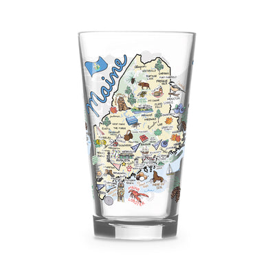 Maine 16 oz. Glass