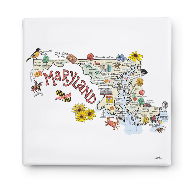 Maryland Square Canvas Art