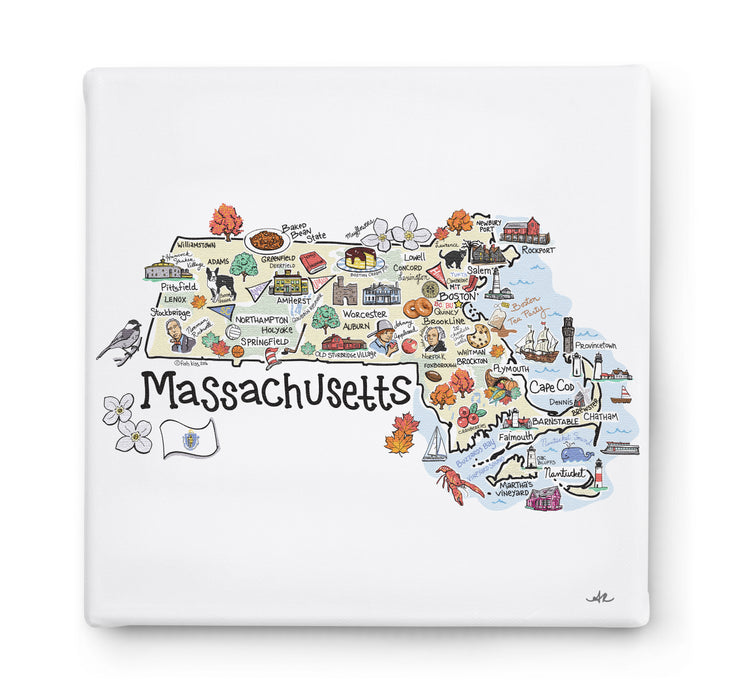 Massachusetts Square Canvas Art