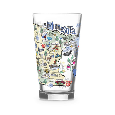 Minnesota 16 oz. Glass