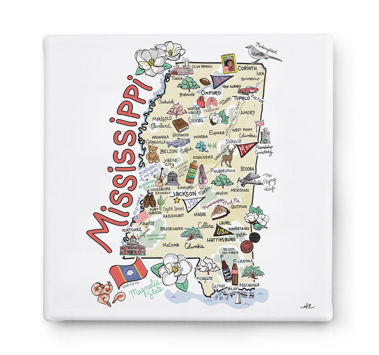 Mississippi SquareCanvas Art