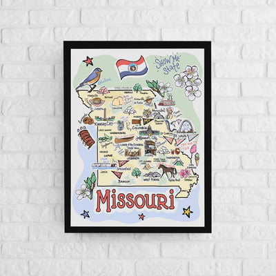 Missouri Map Poster