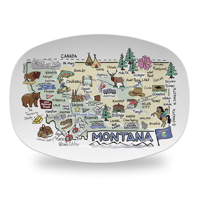 Montana Map Platter