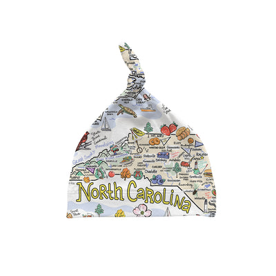 North Carolina Map Baby Hat - JERSEY