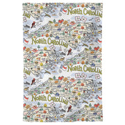 North Carolina Map Repeat Kitchen Towel