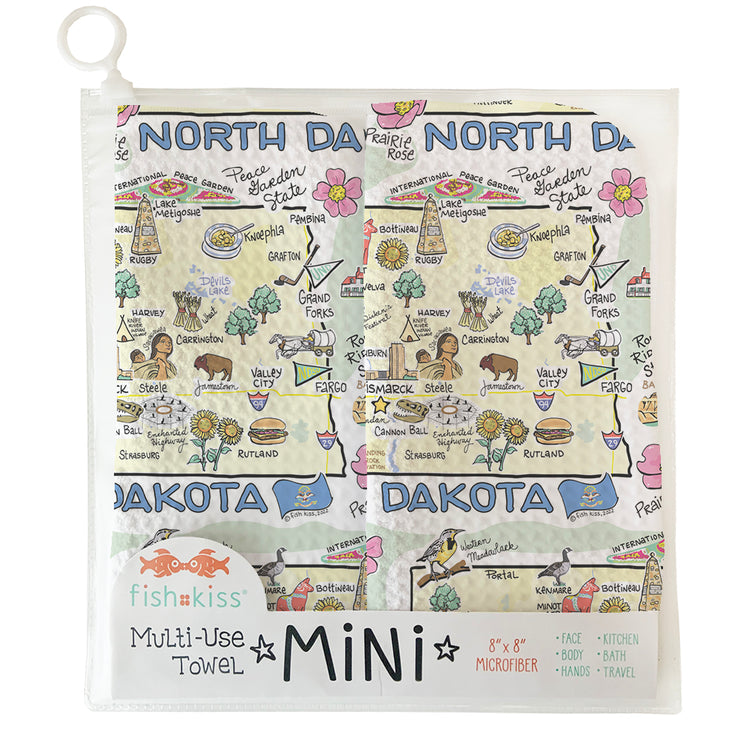 North Dakota Mini Multi-Use Towel