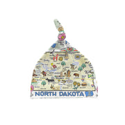 North Dakota Map Baby Hat - JERSEY