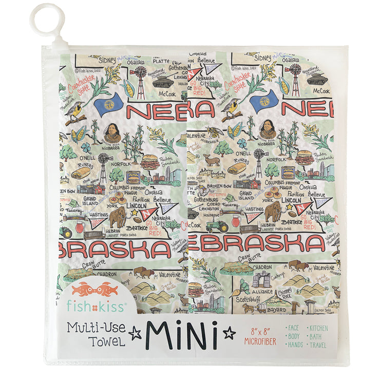 Nebraska Mini Multi-Use Towel