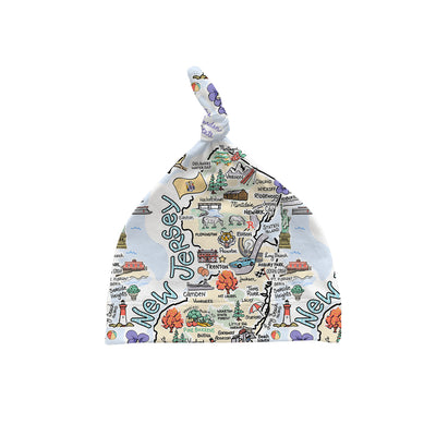 New Jersey Map Baby Hat - JERSEY