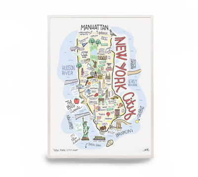 New York City Map Print