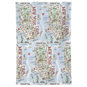 New York City Map Repeat Kitchen Towel