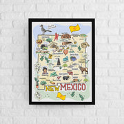 New Mexico Map Poster