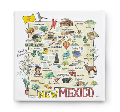 New Mexico Square Canvas Art