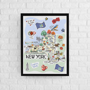 New York Map Poster