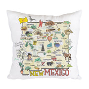 New Mexico Map Pillow