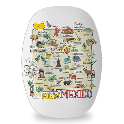New Mexico Map Platter