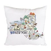 New York Map Pillow