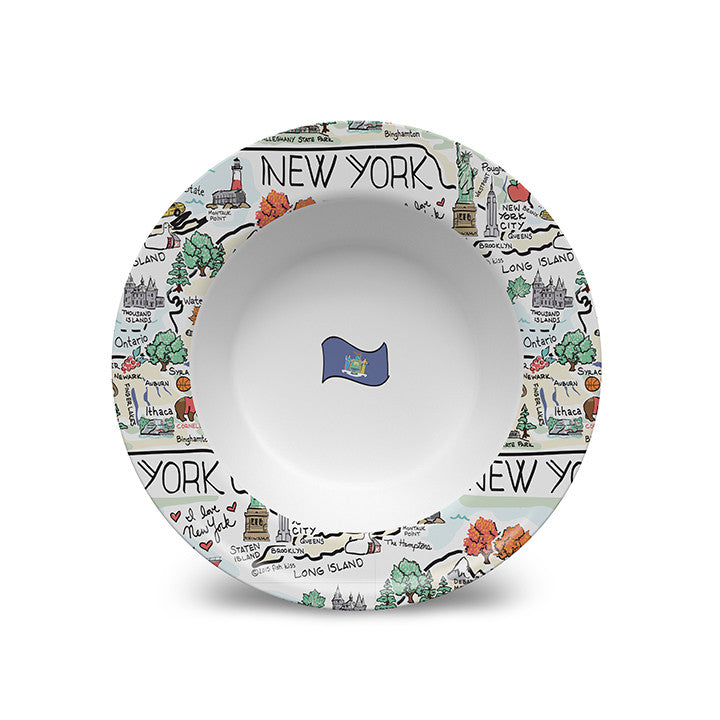 New York Map Bowl