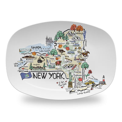 New York Map Platter