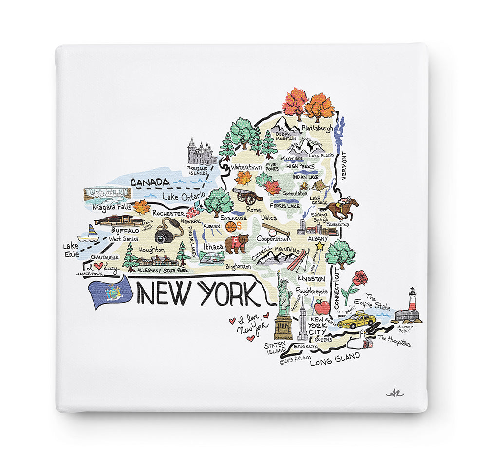 New York Square Canvas Art