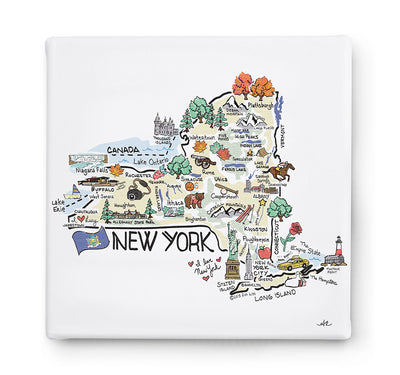 New York Square Canvas Art