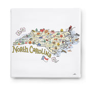 North Carolina Square Canvas Art