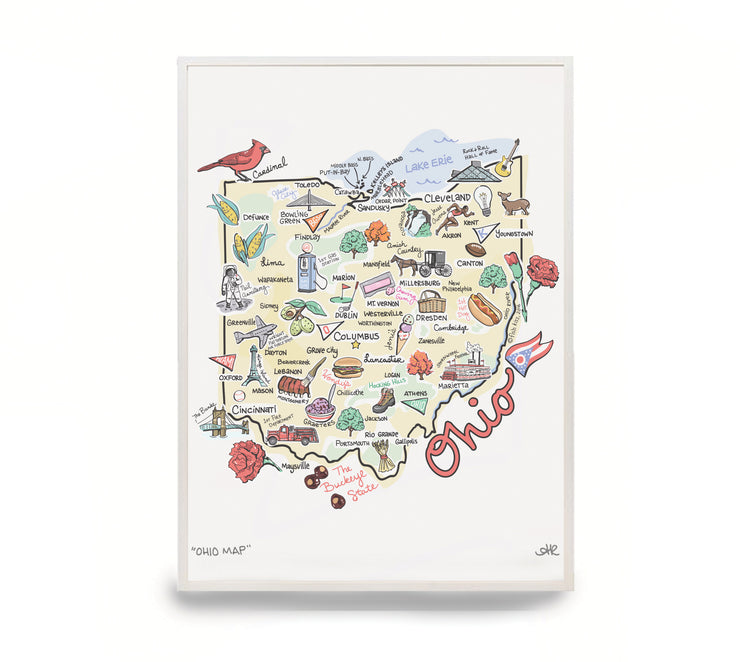 Ohio Map Print