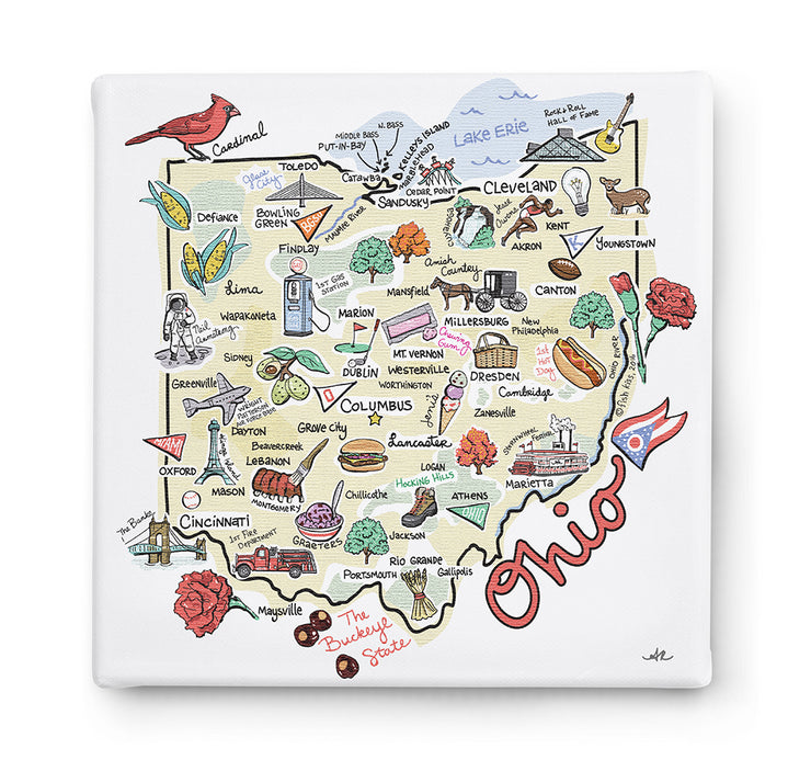 Ohio Square Canvas Art