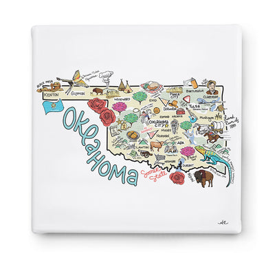 Oklahoma Square Canvas Art