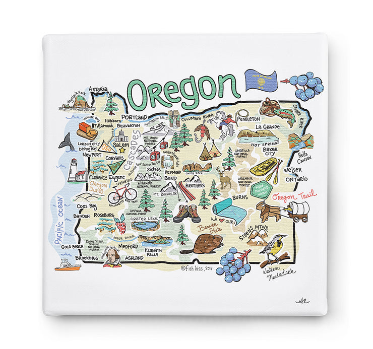 Oregon Square Canvas Art