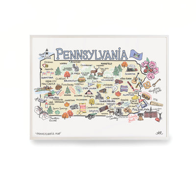 Pennsylvania Map Print