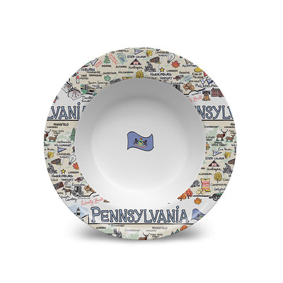 Pennsylvania Map Bowl