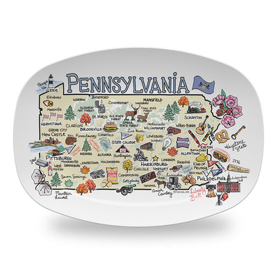 Pennsylvania Map Platter