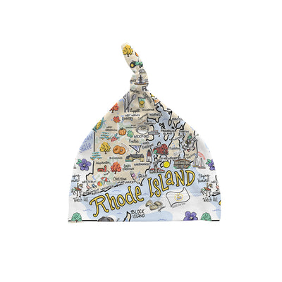 Rhode Island Map Baby Hat - JERSEY