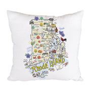 Rhode Island Map Pillow