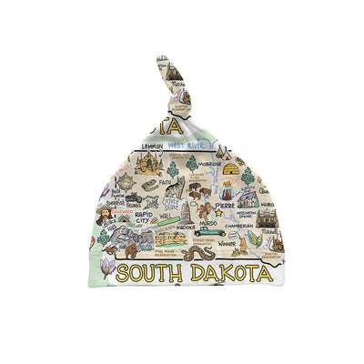 South Dakota Map Baby Hat - JERSEY