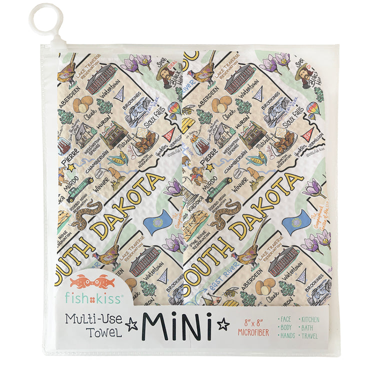 South Dakota Mini Multi-Use Towel