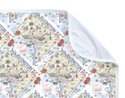 Washington D.C. Map Baby Blanket - PIMA