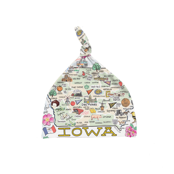 Iowa Map Baby Hat - PIMA