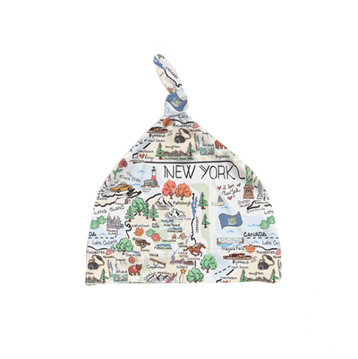 New York Map Baby Hat - PIMA