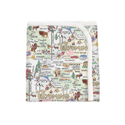 Wyoming Map Baby Blanket - PIMA