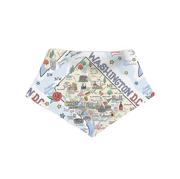 Washington D.C. Baby Bandana Bib