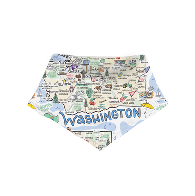 Washington Baby Bandana Bib - PIMA