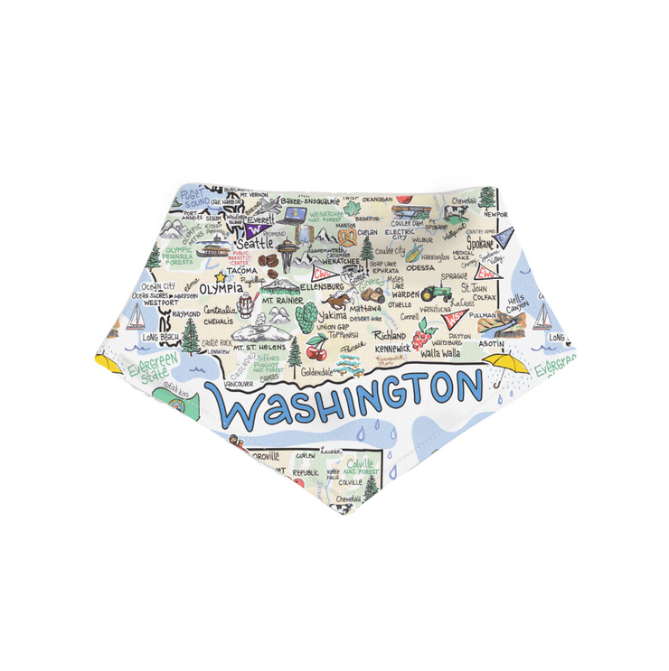 Washington Baby Bandana Bib - PIMA