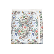 ORGANIC COTTON - New Jersey Map Baby Blanket